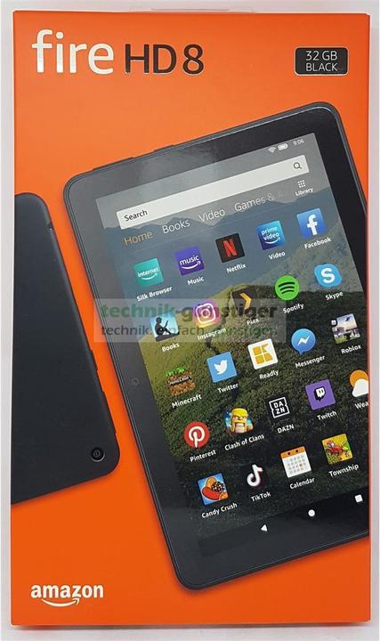 Produktbild Amazon Fire HD 8 incl. Alexa /SO Android (nur WLAN, 8", 32 GB, Black)
