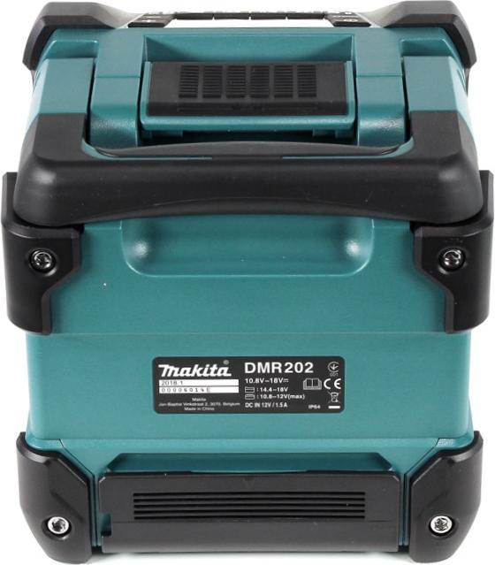 Actual product image Makita DMR 202 M1 Construction site loudspeaker 18V - for battery and mains operation, with Bluetooth (Bluetooth)