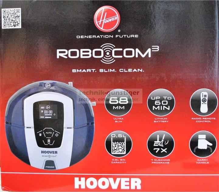 Produktbild Hoover RBC 030 /1 Roboter Staubsauger Robotersauger, Dunkelblau