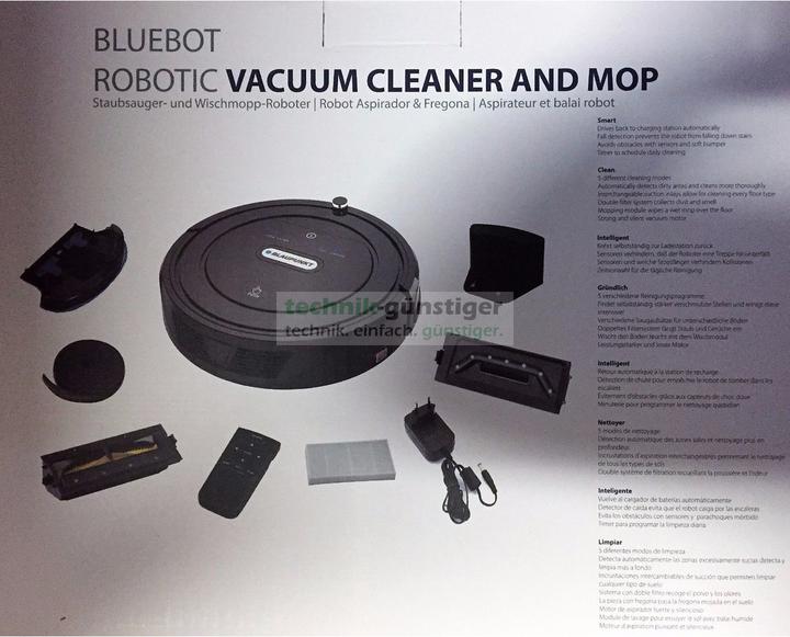 Actual product image Blaupunkt Bluebot Vacuum Cleaner Robot with mopping function, HEPA filter
