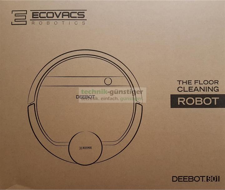 Produktbild Ecovacs Robotics Deebot 901 Staubsaugerroboter, App, Schwarz (Saugroboter)