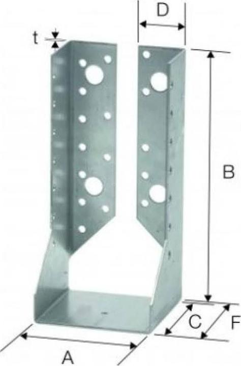 Actual product image Simpson Sst Beam shoe BSIN 100/140 (Joist hanger, 1 pcs.)
