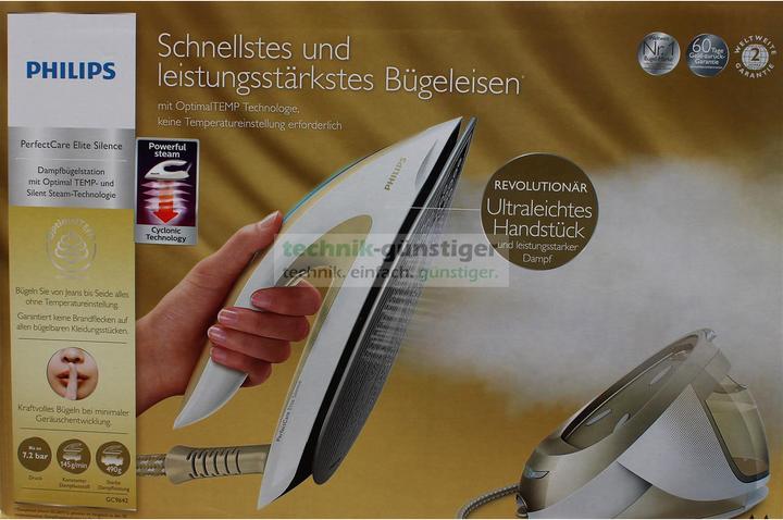 Produktbild Philips GC9642/60 PerfectCare Elite Silence Dampfbügelstation (2400 W, 490 g/min)