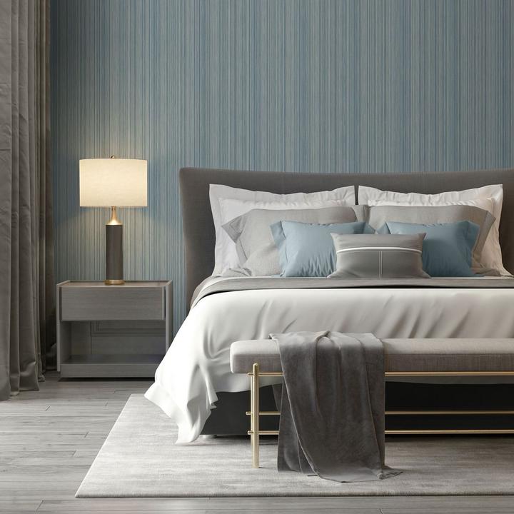 Actual product image Muriva Venezia Stripe Textured Wallpaper