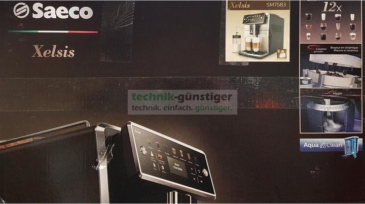 Produktbild Philips Saeco Xelsis SM7583/00 Kaffeevollautomat, 12 Kaffeespezialitäten, LED-Display mit...
