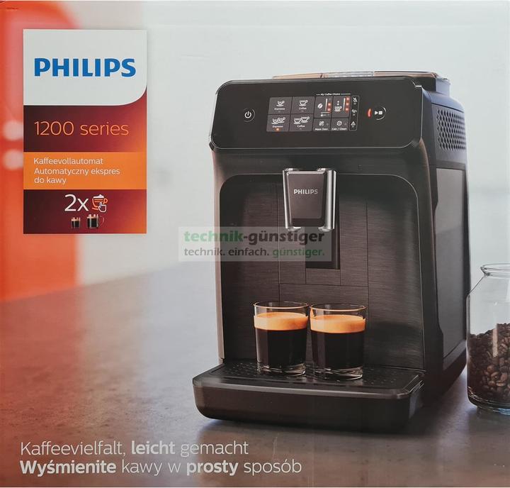 Actual product image Philips Series 1200 EP1200/00 Fully Automatic Coffee Maker Espresso Machine, black