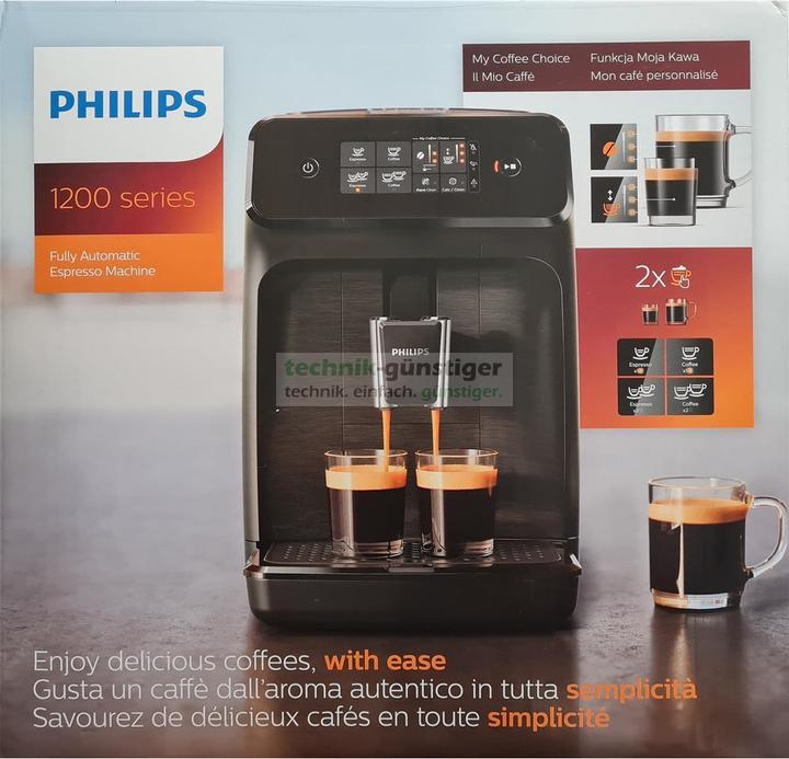 Actual product image Philips Series 1200 EP1200/00 Fully Automatic Coffee Maker Espresso Machine, black