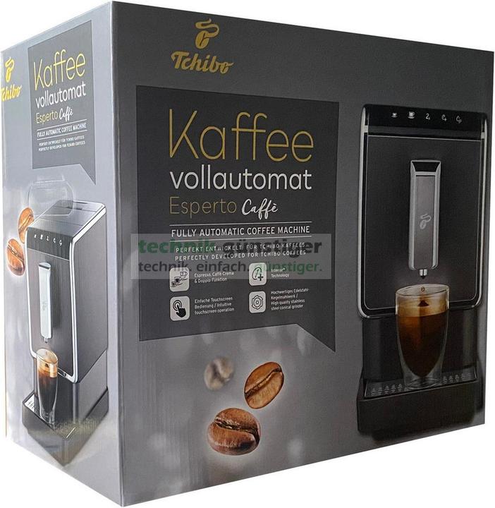 Productafbeelding Tchibo Esperto Caffè 1.1 volautomatisch koffiezetapparaat (19 bar, 1470 Watt), antraciet