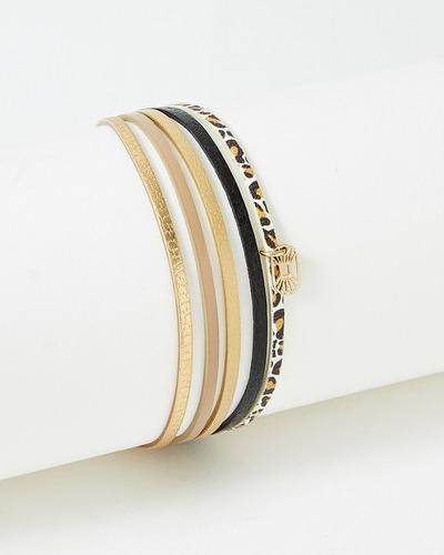 Actual product image Flowers Forzoé Artiste Bracelet - Brass Plate - Genuine Leather (Brass plate)