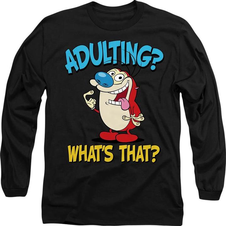 Image du produit Ren & Stimpy - T-shirt ADULTING - Adulte (XL)