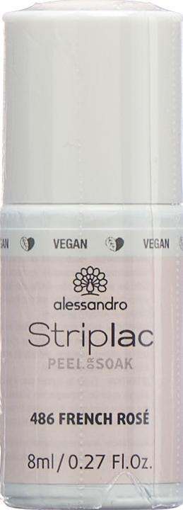 Produktbild Alessandro Striplac Peel or Soak (486 French Rose, UV-Gel Lack)
