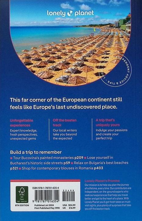 Actual product image Romania & Bulgaria (English, Jonathan Bousfield, Jason Lee, Leonid Ragozin, Shaun Busuttil, Mark Baker, Collectif, Monica Suma, Maria Stoyanova, 2024)