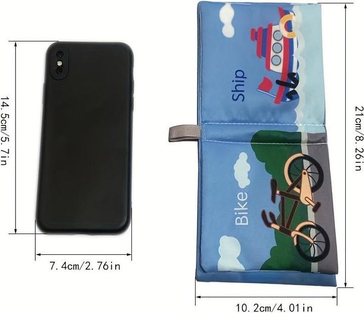 Actual product image Activity Board The first soft cloth book for baby, cloth book, washable baby book, baby cloth book for 0-3 years