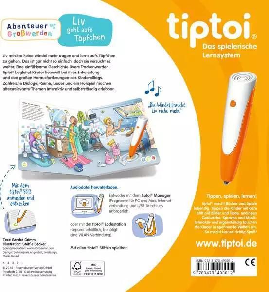 Produktbild tiptoi Abenteuer Grosswerden: Liv geht aufs Töpfchen (Deutsch, Sandra Grimm, 2025)