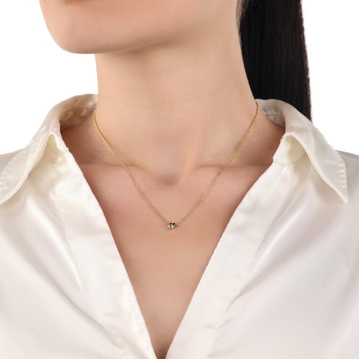 Actual product image Amor necklace for ladies, 925 Sterling silver, zirconia synth. (Silver 925)