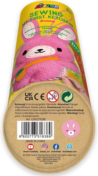 Image du produit Avenir Kit de couture porte-clés lapin