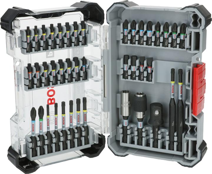 Bosch Professional Zubehör PRO Impact Schrauberbit-Set (T27, PH2, 5.5 mm, H6, T20H, PZ2, PH1, T10, T15, PZ1, T20, PH3, PZ3, H5, T25, 6.5mm, T30)