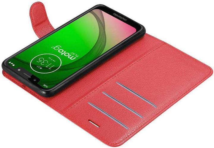 Actual product image Cadorabo Book with stand function cover (Motorola Moto G7 Play)
