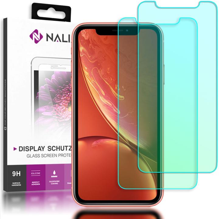 Actual product image Nalia (2-pack) Protective glass (2 Piece, Apple iPhone XR)