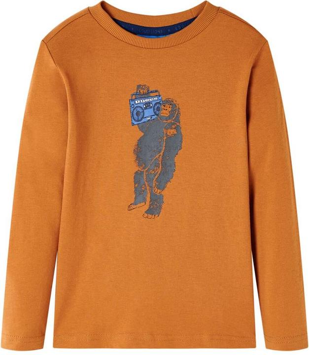 Produktbild VidaXL Kinder-Langarmshirt Dunkelocker 92,Material: 100 (92)