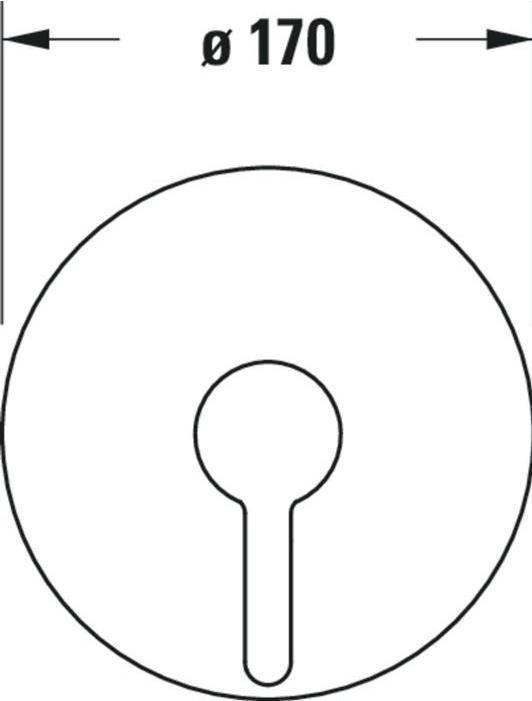 Image du produit Duravit Mitigeur monocommande de douche C.1 encastré, rond noir mat