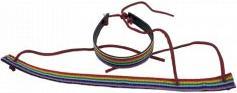 Image du produit Pulsera De Cuero Negro Bandera Lgbt