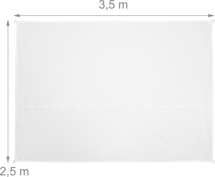Actual product image Relaxdays Shade sail (350 x 250 x 0.5 cm)