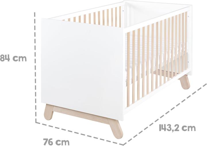 Produktbild Roba Kombi-Kinderbett, 70x140 cm Clara (70 x 140 cm)