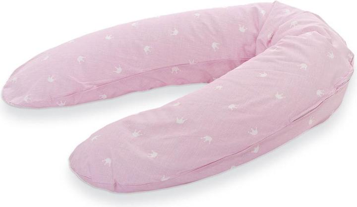 Immagine prodotto Träumeland Cuscino per l'allattamento Little Crown rosa (190 cm)