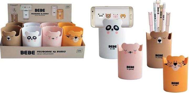 Immagine prodotto Interdruk Organizer da scrivania BEBE marrone, bianco, rosa, arancione 4 assortiti