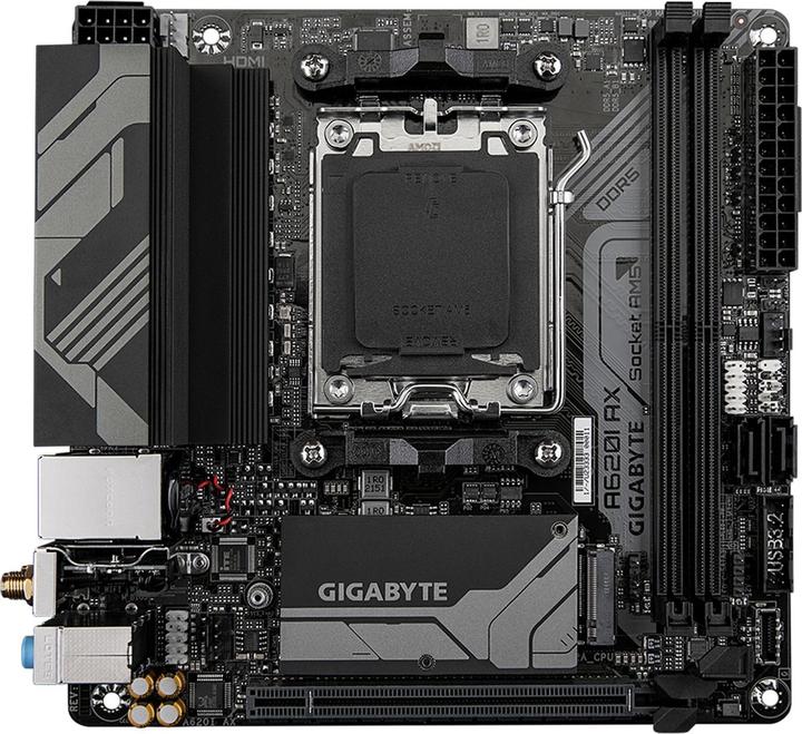 Image du produit Gigabyte A620I AX (AM5, AMD A620, Mini-ITX)