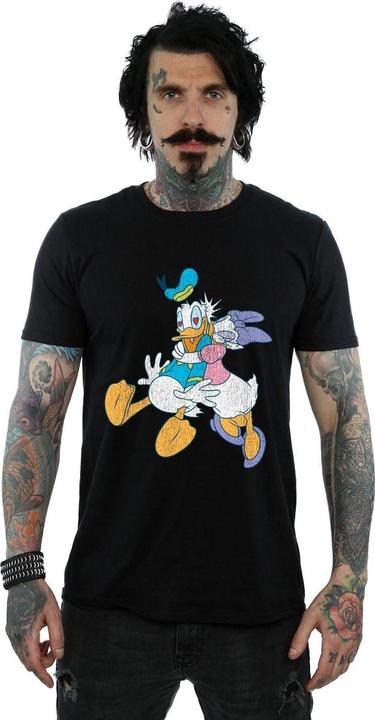Immagine prodotto Disney Donald And Daisy Duck Kiss Maglietta Uomo (M)