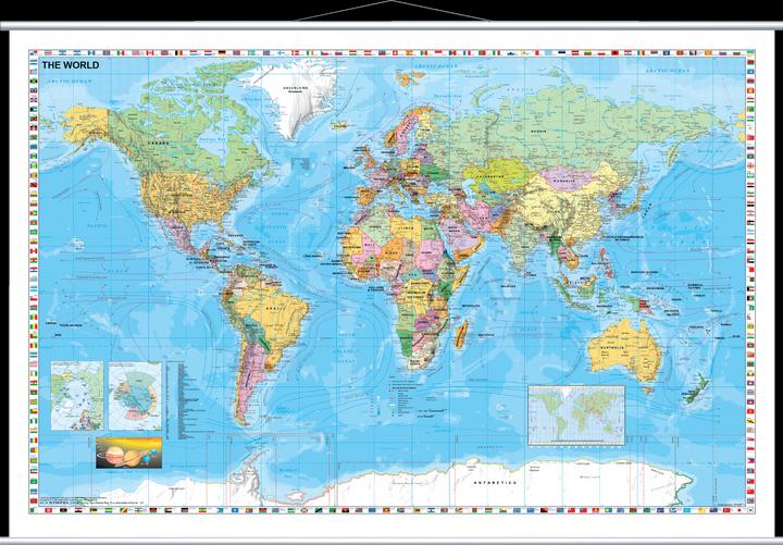 Immagine prodotto Franken Cartone Mappa Mondo laminato