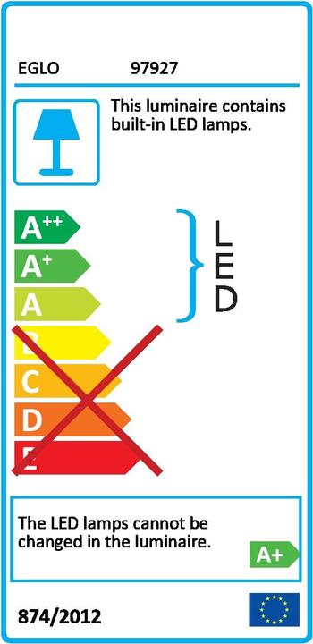 Etichetta energetica EGLO Striscia luminosa a LED (Bianco, 200 cm, Interno)