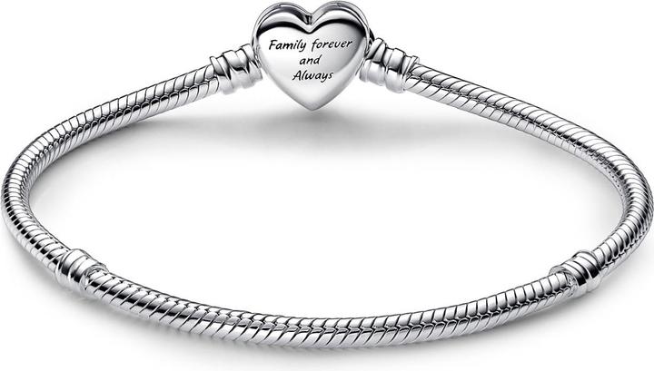 Immagine prodotto Pandora Braccialetto Moments con maglie a serpente e chiusura a cuore funky Infinity (16 cm, Argento 925)
