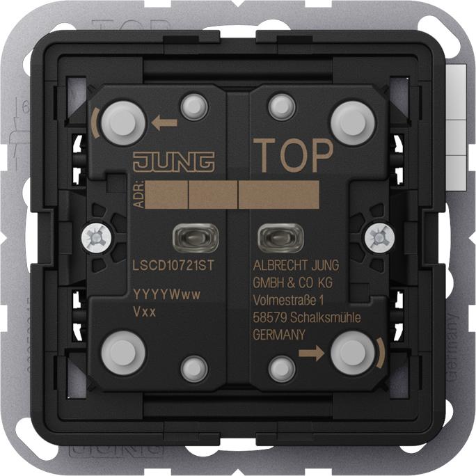 Actual product image JUNG LSCD10721ST KNX Standard 2f. Push-button