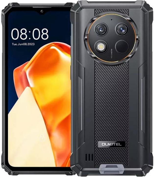 Oukitel WP28S (6.52" - NFC - 10.600 mAh - 128 GB, 4 GB RAM) Schwarz (128 GB, Schwarz, Orange, 6.50", Dual SIM + SD, 13 Mpx, 4G)