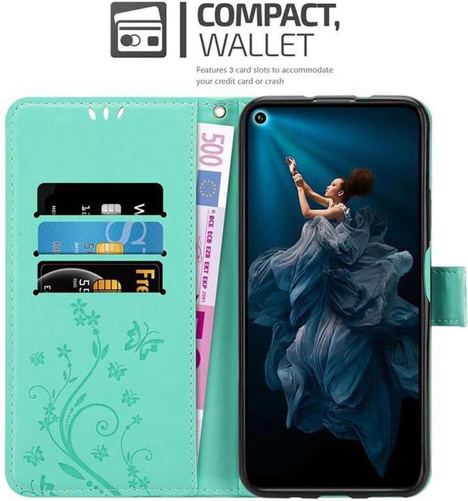 Image du produit Cadorabo Couverture du livre de fleurs (Honor 20 Pro)