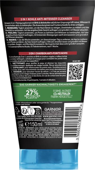 Garnier Pure (Peeling, 150 ml)