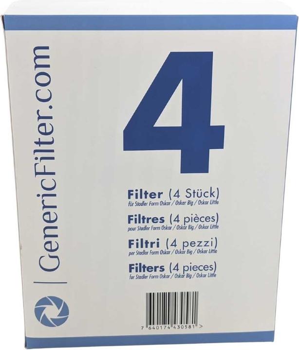 Produktbild GenericFilter Ersatzfilter für Stadler Form Oskar / Karl (4 x)