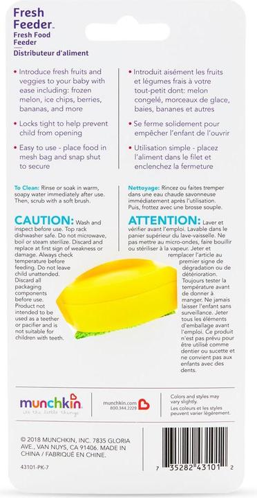 Image du produit Munchkin Tétine pour aliments frais