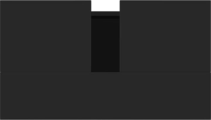 Actual product image VidaXL Badschrank Schwarz 58x33x60 cm Holzwerkstoff, Farbe (58 x 33 x 60 cm)