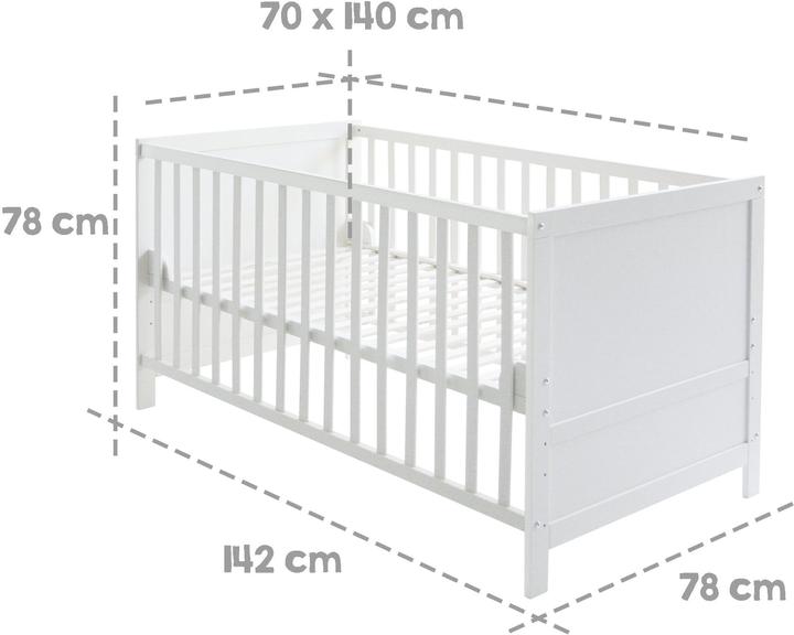 Immagine prodotto Roba Set lettino, 70x140 cm stelle grigio (70 x 140 cm)