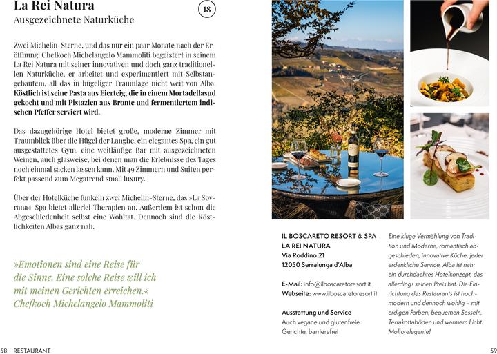 Nutritional values and ingredients Essen, Trinken, Erleben – Piemont (German, Enzo Battaglia, 2024)