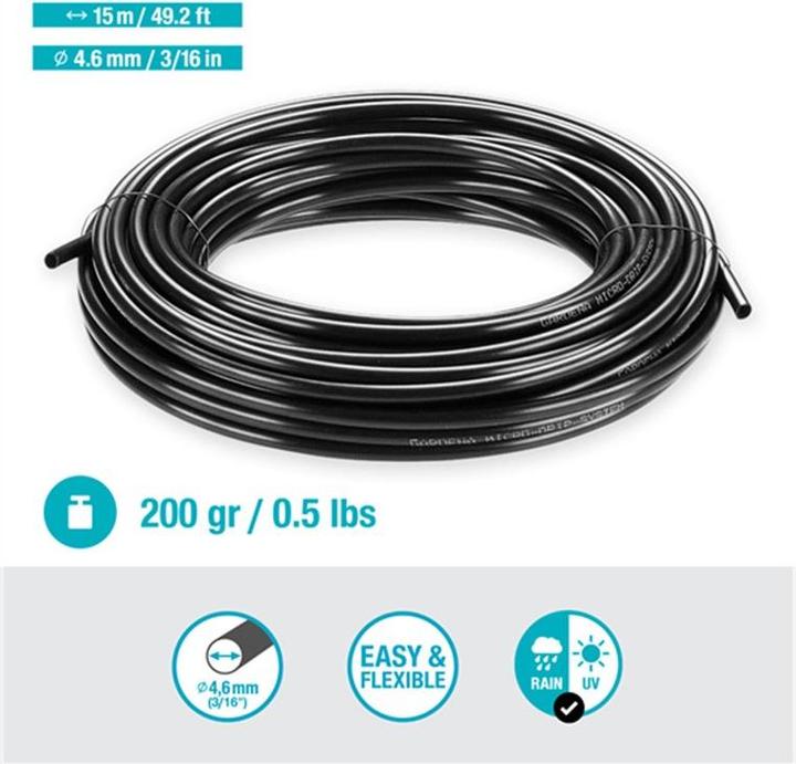 Produktbild Gardena Verteilerrohr (3/16"x 15m) (Tropfschlauch + Tropfrohr)