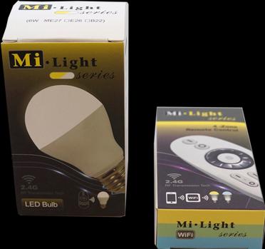 Produktbild Milight LED Birne kalt-warm 6W mit Funk Fernbedienung (E27, 6 W, 470 lm, 1 x, F)