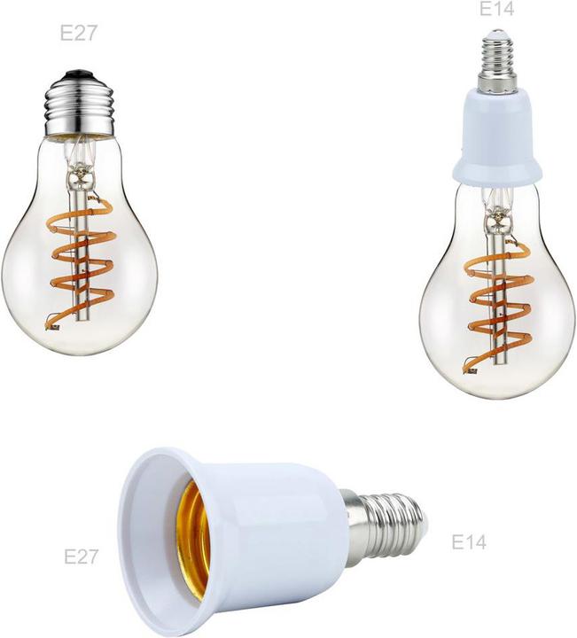 Produktbild Intirilife E14 auf E27 Lampensockel Adapter