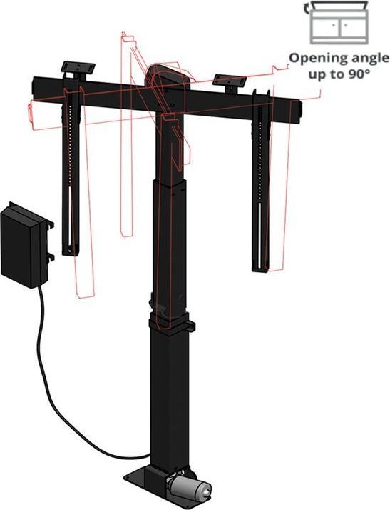 Produktbild Xantron TV Möbel Lift PREMIUM-K1-RotoLift-AutoLid (Universal, 50", 30 kg)
