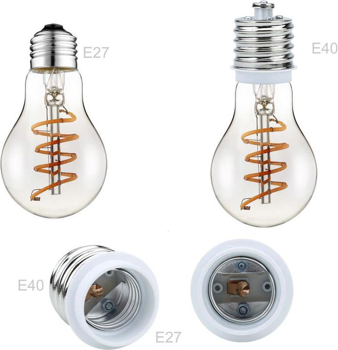 Actual product image Intirilife E40 to E27 Lamp Base Adapter