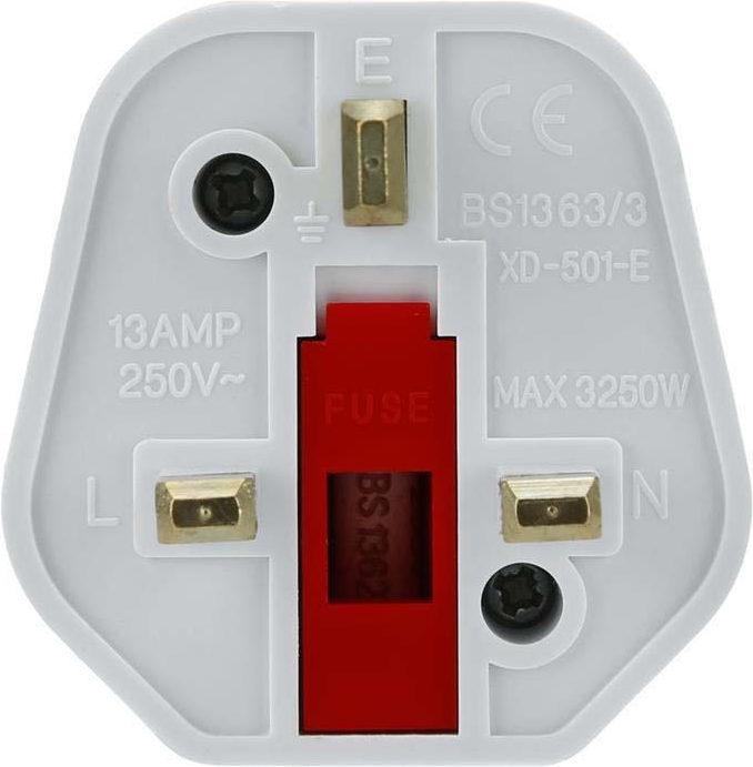 Produktbild Intirilife Steckdosenadapter 4er Set UK Typ G auf EU